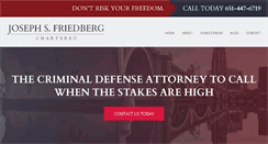 Desktop Screenshot of joefriedberglaw.com